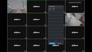 How to switch camera sequence in NVR?