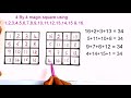 4x4 magic square 4 by 4 magic square magic square magic square 4x4 maths magic tricks