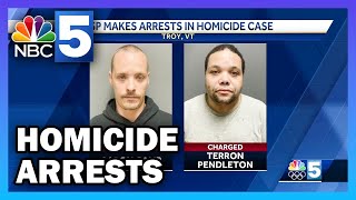 Vermont State Police make arrests in homicide case