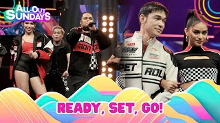 Ready, set, party! AyOS barkada are on fire with their racing fits & performances! | All-Out Sundays