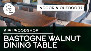 17’ Indoor / Outdoor Epoxy Live Edge Table - Kiwi Woodshop