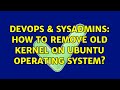 DevOps & SysAdmins: How to remove old kernel on Ubuntu operating system? (2 Solutions!!)