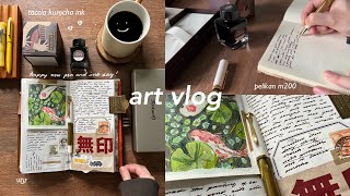 I got my dream fountain pen!! 🖋️ journal with me + unboxing new taccia ink & mungyo watercolors ☕️