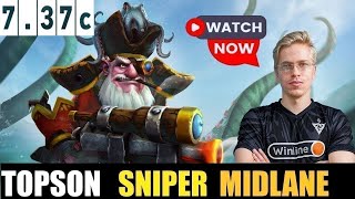 🤯 TOPSON [SNIPER] MID 7.37c- DOTA 2 HIGHEST MMR MATCH #dota2    #dota2gameplay  #topson