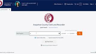 How to search for documents and records in Arapahoe County