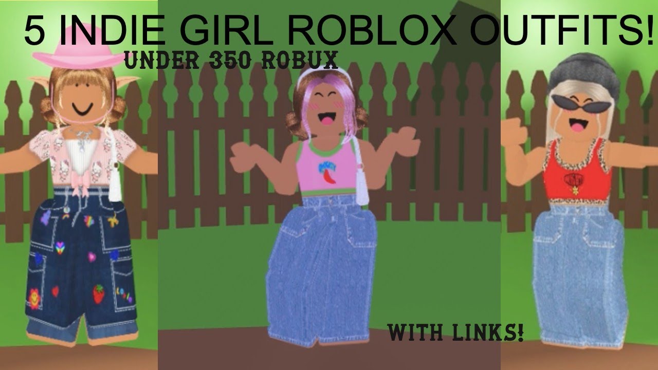 5 Indie Roblox Outfits, Under 350 Robux! *with Links* - YouTube