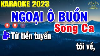 Ngoại Ô Buồn Karaoke Song Ca Nhạc Sống | Trọng Hiếu