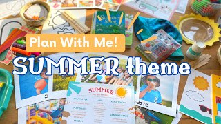 Planning the SUMMER themed preschool activities & Father’s Day gifts