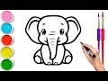 How To Draw Elephant | Elephant Drawing | Ns Art