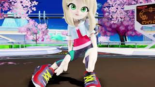 MMD Balan Wonderworld Dance Battle - Emma vs Iben