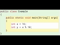 Java Modulo 1: Modulo calculates the remainder