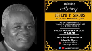 Funeral Service | In Loving Memory of Joseph P. Sinous