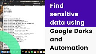 bug bounty - Find Sensitive Information Using Google Dorking.