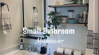 Small Bathroom makeover! 2023 Decorate with me.