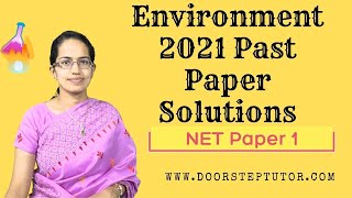 NET Paper 1 2021 Paper Solutions - Environment | NET JRF Preparation Contemporary Questions