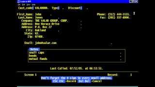 FilePro - Chapter 5 - Define Processing show inverse
