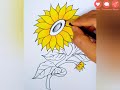 how to draw a sunflower step by step easy sunflower drawing