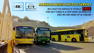 Walking around Makkah \u0026 experience with shuttle service bus from Masjid Al Haram to Hotel