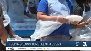 Andrew Shannon Feeding 5000 Juneteenth Celebration