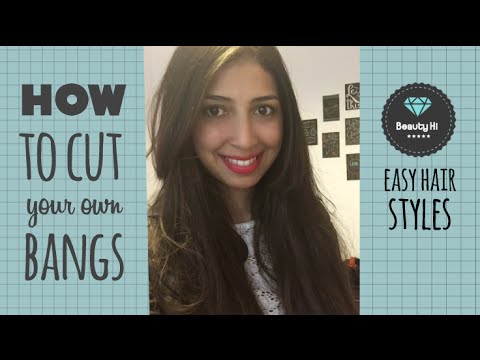 How To Cut Long Bangs Youtube