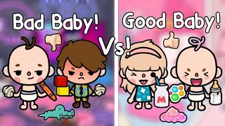 BAD BABY VS GOOD BABY..!🍼👶🏻😈💗 | Toca Life World 🌎 เด็กไม่ดี Vs เด็กดี 👧🏻l Toca Boca | Toca story