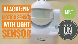 Blackt:PIR Motion sensor with Light Sensor, Energy Saving motion detector switch