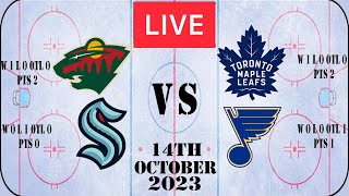 NHL LIVE Maple Leafs vs Wild & Kraken vs Blues 14th October 2023 Full Game Reaction