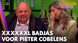XXXXXL Vandaag Inside-badjas voor Pieter Cobelens: 'Zitten er ook tentstokken bij?' | VANDAAG INSIDE