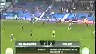 Shunsuke Nakamura Free Kick Goal - Kilmarnock 1 Celtic 2 - Scottish Premier League (22/4/07)