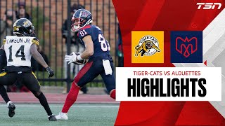 CFL HIGHLIGHTS:  Eastern-Division Semi-Final- Tiger-Cats vs. Alouettes