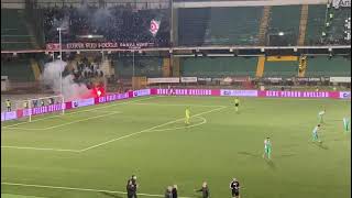 Avellino-Foggia: L'esultanza dopo il gol dell'1-2 di Nicolao