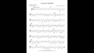 Gallant March (Eb Tenor Clarinet part) by Michael Sweeney