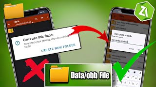 Zarchiver data file problem fix | Can't use this folder problem fix android14 data folder access