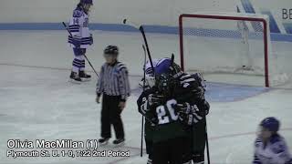 UMass Boston Women's Hockey vs. Plymouth State University (11/2/18) Highlights