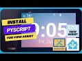 Install Pyscript integration  for use with View Assist in Home Assistant