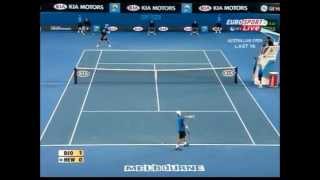 Novak Djokovic vs Lleyton Hewitt Australian Open 2008 Highlights