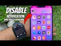 How to Disable Apple Watch Keyboard Notification