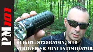 Olight Flashlights (ST25 Baton, M18 Striker, SR Mini Intimidator)  - Goinggear.com