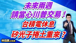 中視【股林高手】20241021#林鈺凱：未來兩週 請當心川普交易 ! 台積電休息 矽光子捲土重來 ?#中視新聞 #股林高手