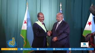 Madaxweyne Ismaaciil Cumar Geelle oo Billada ugu sareysa dalkiisa u xiray Madaxweyne Xasan Sheekh