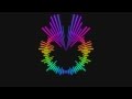 audio spectrum, rainbow colors - black screen effect