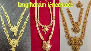 #mygoldjewellary || gold necklace with longharam collection weight\u0026details#goldnecklase#longharam