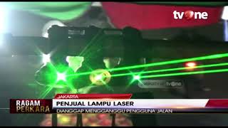 Penjual Lampu Laser Dianggap Mengganggu Pengguna Jalan