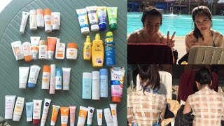 Beauty tip ep.2  รีวิวทดสอบ ครีมกันแดด 42 ชิ้น ตากแดดพลีชีพ