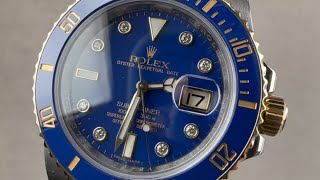 Rolex Submariner Date Two Tone 116613LB Rolex Watch Review