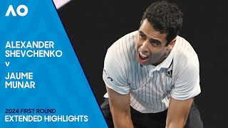 Alexander Shevchenko v Jaume Munar Extended Highlights | Australian Open 2024 First Round