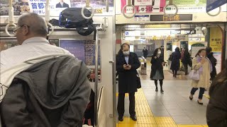 夜のラッシュ都営浅草線京急1500形電車浅草駅〜三田駅,Evening rush hour on the Toei Asakusa Line A18 Asakusa-A8 Mita