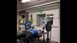 125kg bench press 20 reps for 2 sets