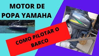 Como pilotar Barco com Motor de Popa, saiba as principais funçoes