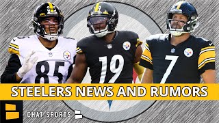Steelers News & Rumors: Big Ben & JuJu Smith-Schuster Miss Practice Again + Cutting Eric Ebron?